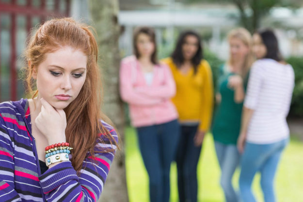 a teen tries to avoid peer pressure to use drugs and feels left out because of it